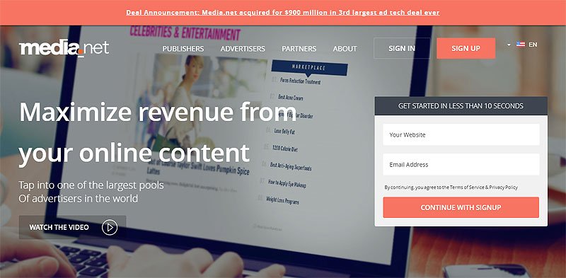 10 Alternativas a Google Adsense (2018) 43 medianet