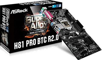 El Mejor Hardware para Mineria Ethereum 2017 58 6 GPU – ASRock H81 PRO BTC R2.0 LGA 1150