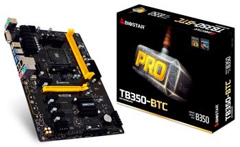 El Mejor Hardware para Mineria Ethereum 2017 60 6 GPU – Biostar Motherboard TB350-BTC