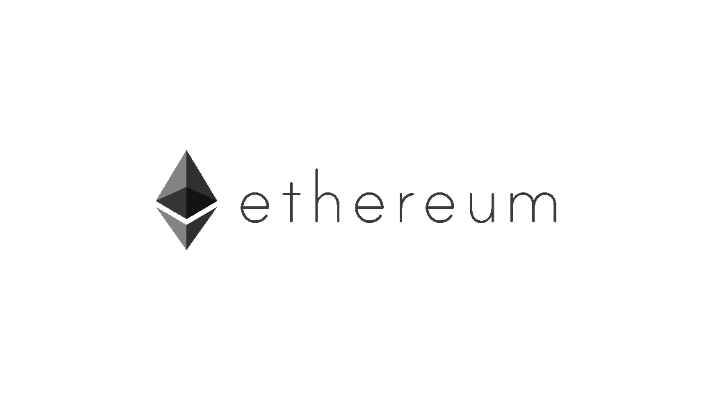ETHEREUM LOGO LANDSCAPE Black
