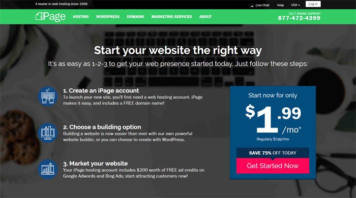 Los 10 mejores proveedores de alojamiento web 45 ipage