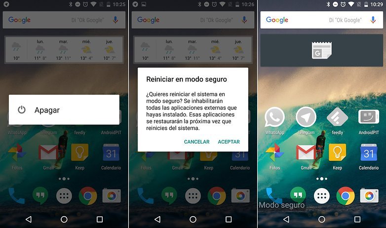 modo seguro w782