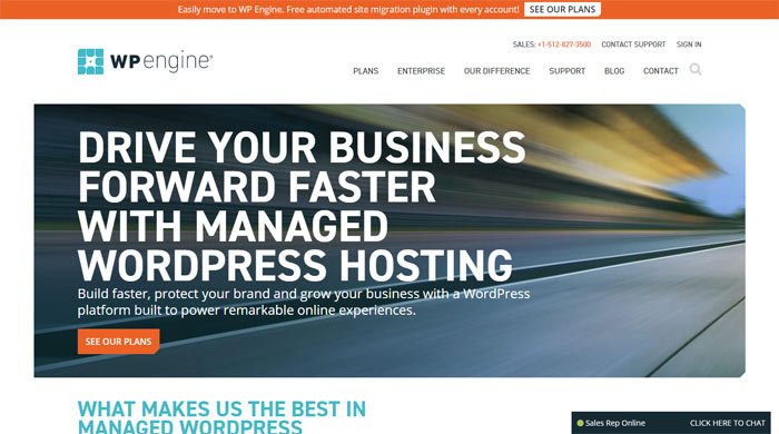 Los 10 mejores proveedores de alojamiento web 44 wp engine
