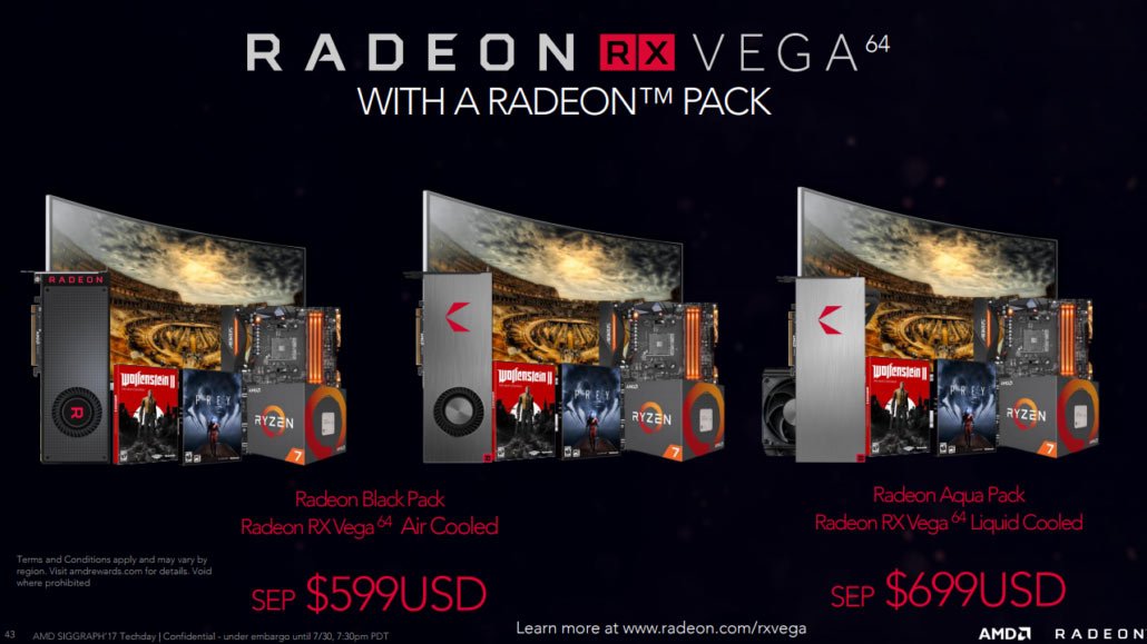 AMD Radeon RX Vega 64 Radeon Packs
