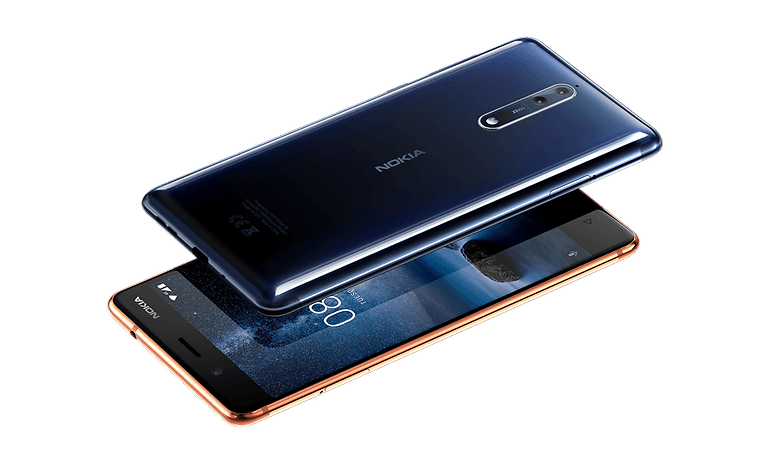 Nokia 8 Polished Blue and Polished Copper w782