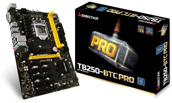 Las mejores tarjetas madre para minar Ethereum 45 tb250btcpro12