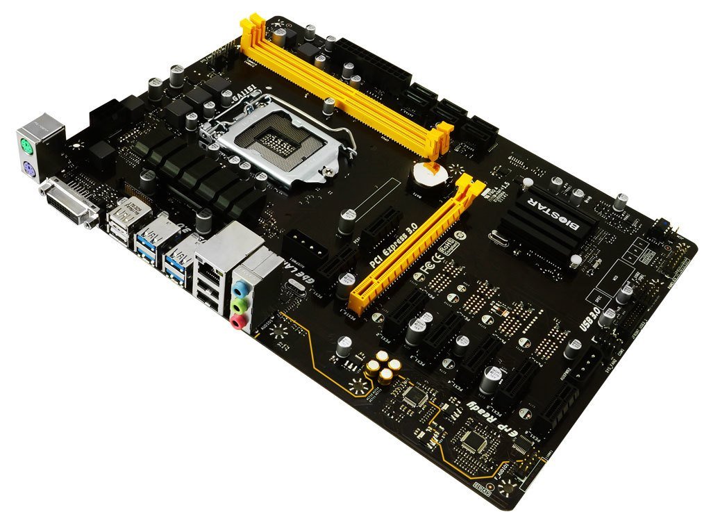 BIOSTAR TB250-BTC+, la nueva Motherboard 8 GPUs para Minería 34 Biostar TB250 BTC 8x GPU Mining Md 2