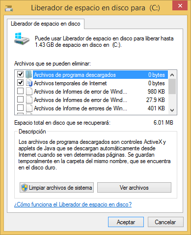 Como borrar los archivos temporales en Windows 10