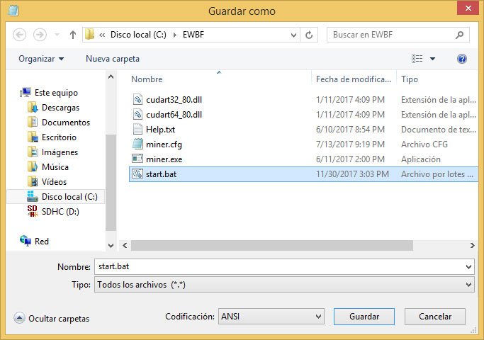 Como minar Zcash en Windows 52 EWBF2