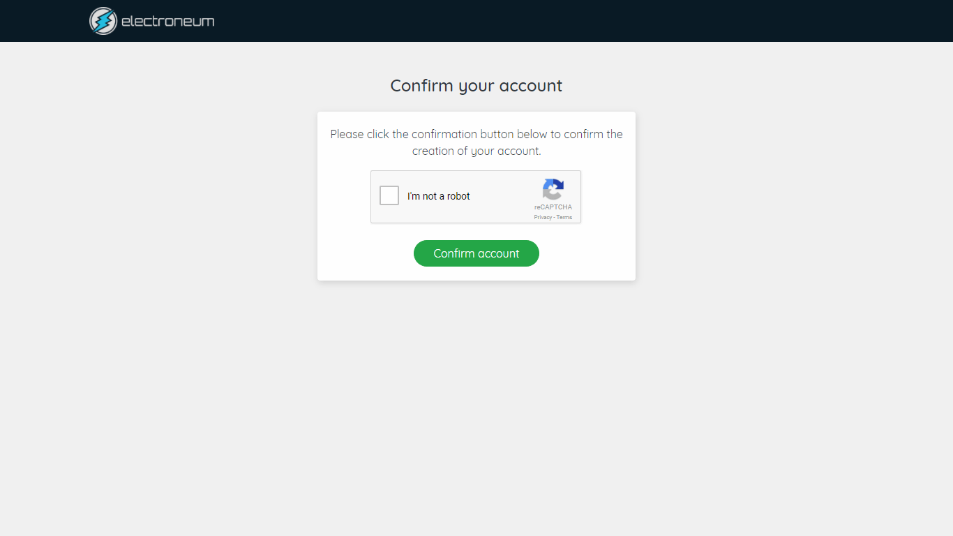 confirm email