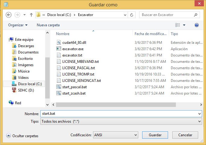 Como minar Zcash en Windows 47 excavator save as