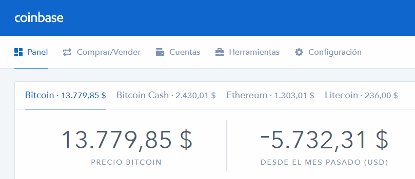menu coinbase