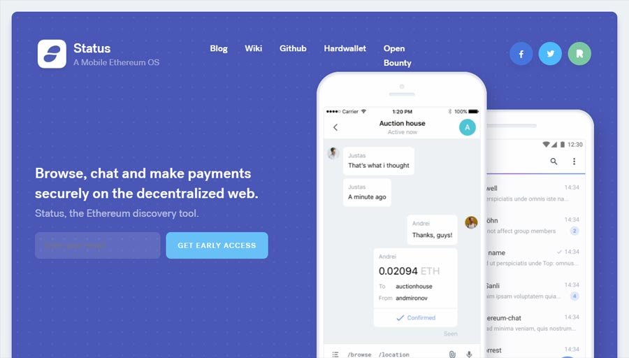 Los Tokens de Ethereum más exitosos del momento (2018) 41 status