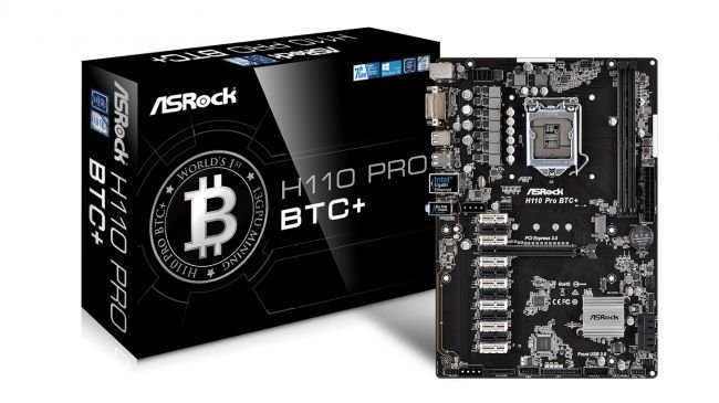 Las mejores placas base para minar criptomonedas 35 ASRock H110 Pro BTC