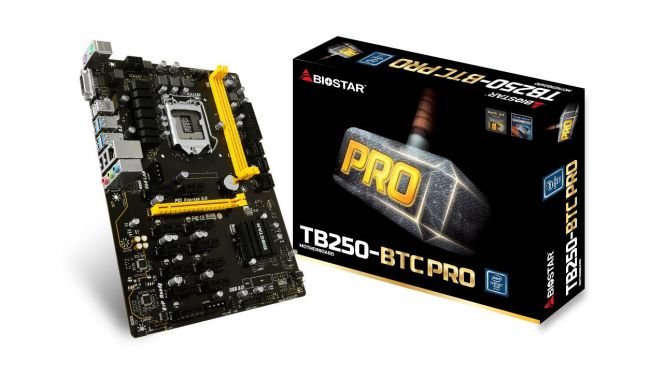 Las mejores placas base para minar criptomonedas 38 Biostar TB250 BTC Pro