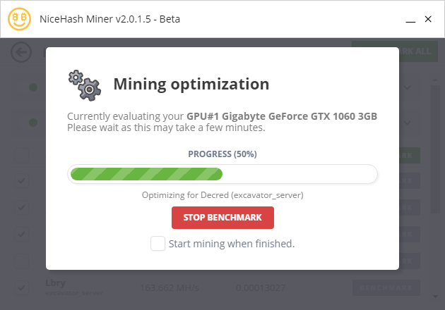 Cómo minar criptomonedas de forma fácil con NiceHash 41 benckmark