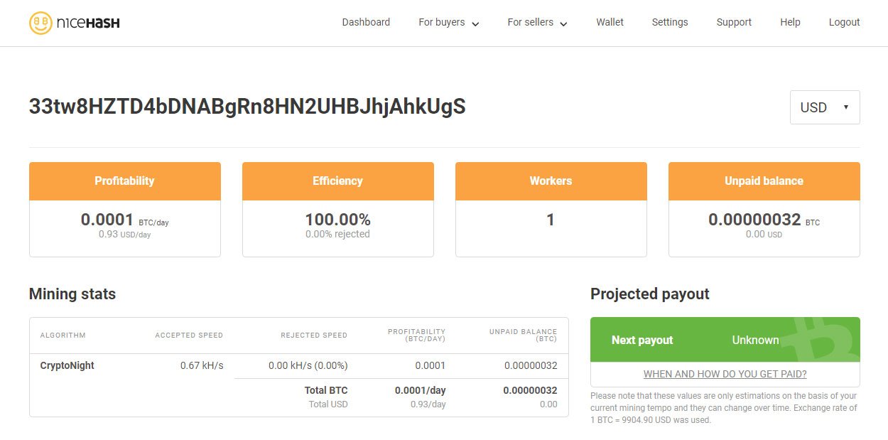 Cómo minar criptomonedas de forma fácil con NiceHash 45 nice stats