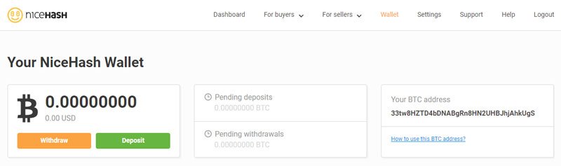 Cómo minar criptomonedas de forma fácil con NiceHash 43 wallet nh