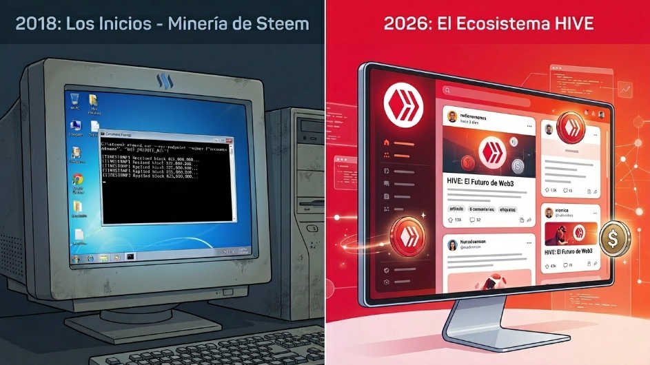 De minar Steem en Windows a ganar criptomonedas con HIVE en 2026: qué pasó y cómo funciona ahora