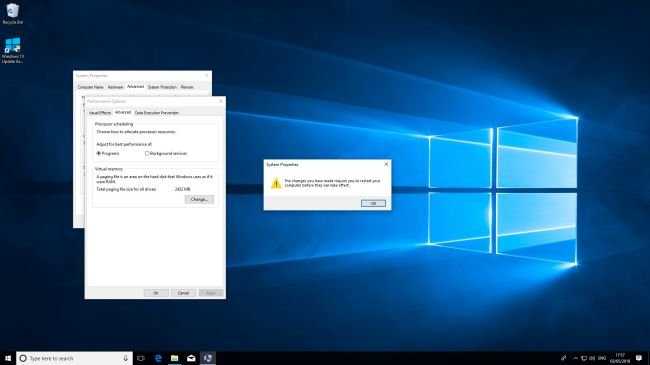 Cómo borrar, mover y modificar el tamaño del archivo pagefile.sys en Windows 10 39 11