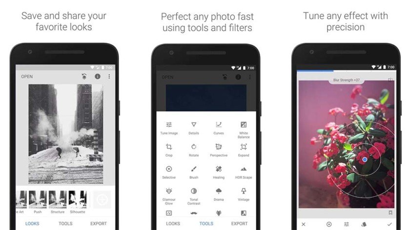 Los mejores editores de fotos para Android del momento 49 Snapseed screenshot 2018