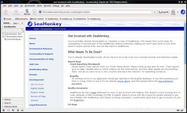 Los navegadores más rápidos para PCs lentas 37 SeaMonkey browser