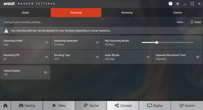 h8 amd radeon recording