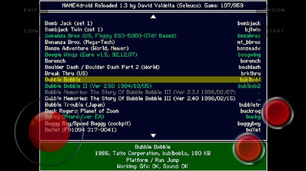 Los mejores emuladores de consolas para Android 47 mame4droid