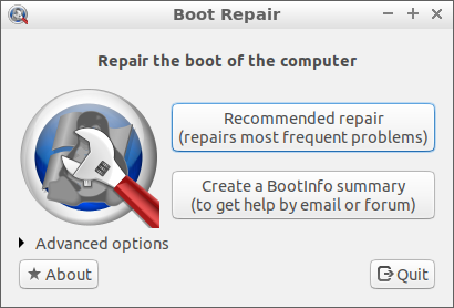 boot repair disk linux distribution