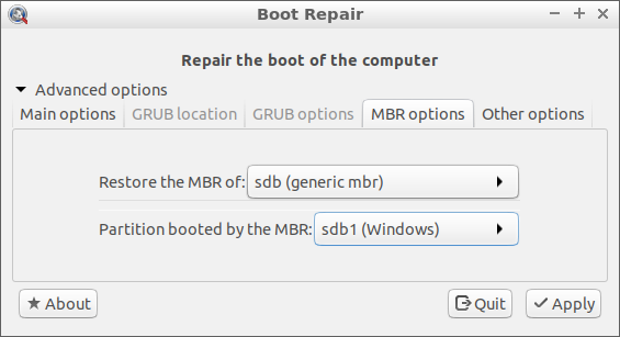 boot repair disk manual BOOT OF THE COMPUTER