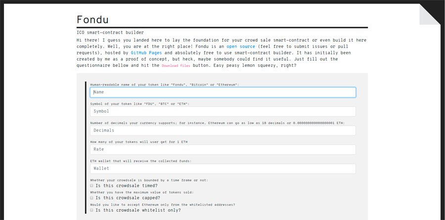 Esta aplicación hace que escribir contratos inteligentes de Ethereum sea súper fácil 34 fondu