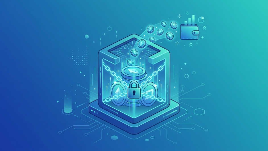 Cómo Ganar Dinero con Criptomonedas en 2026: Guía Completa 35 Ganar dinero con criptomonedas: ilustración del proceso de staking de criptomonedas para generar ingresos