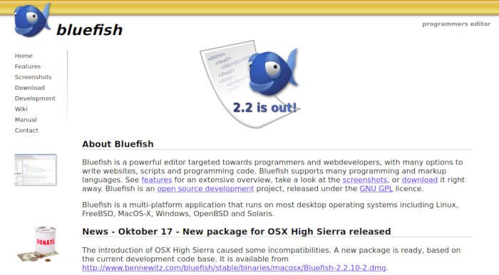 Los 10 mejores editores HTML gratuitos para Windows 2018 43 blue fish