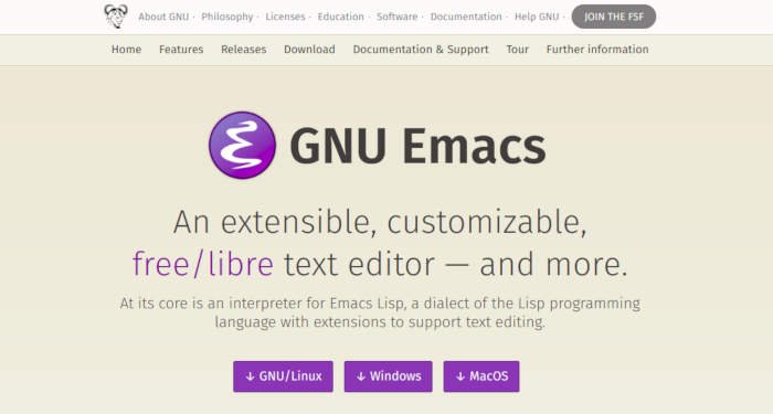 Los 10 mejores editores HTML gratuitos para Windows 2018 44 emacs editor
