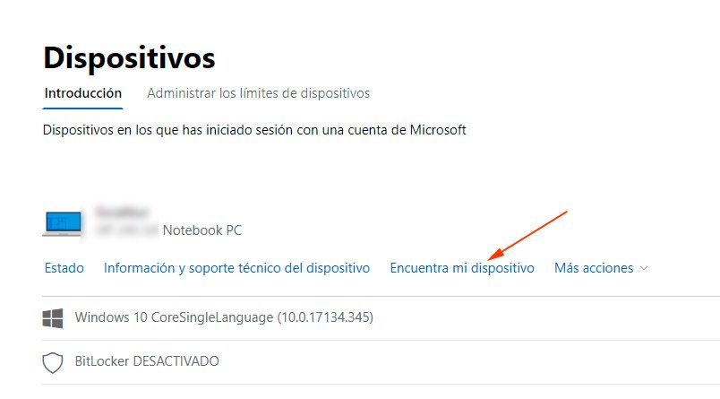 Cómo encontrar tu laptop con Windows 10 38 encontrar laptop windows4