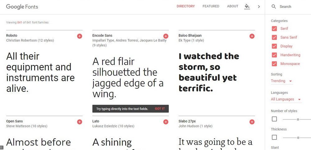 Los 10 mejores sitios para encontrar fuentes gratuitas (2019) 35 google fonts 1