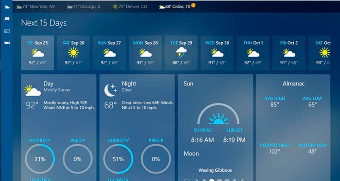 Las mejores aplicaciones para Windows 10 53 weather channel app