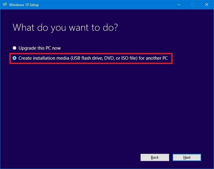 Cómo corregir el código de error 0xc000000225 en Windows 10 35 create install media other pc