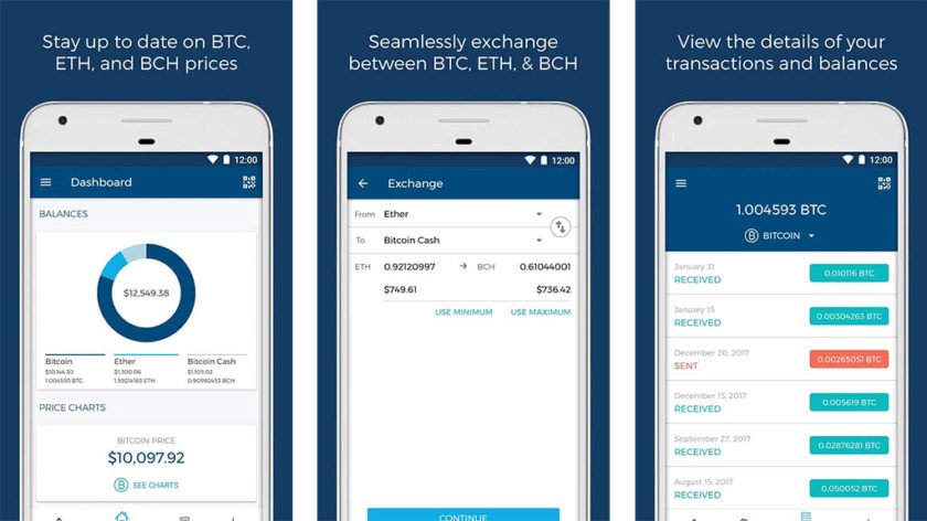 Las mejores aplicaciones de criptomonedas para Android 2019 35 Blockchain Wallet screenshot