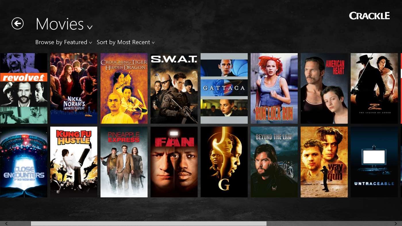 Los Mejores Servicios de Streaming de Video en 2019 40 crackle Windows Store