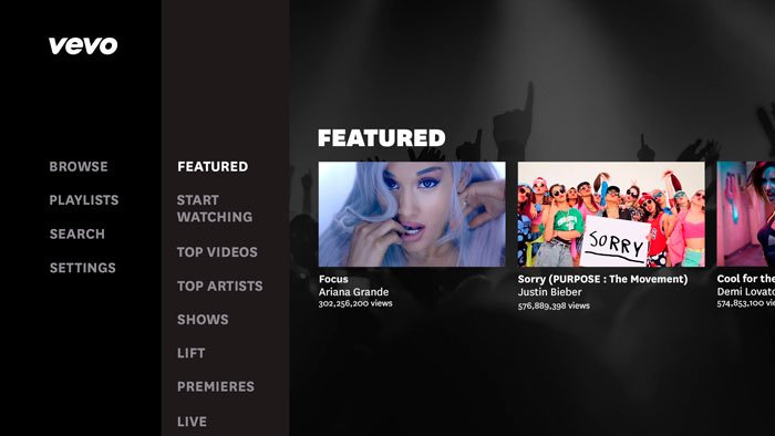 Los Mejores Servicios de Streaming de Video en 2019 43 vevo1
