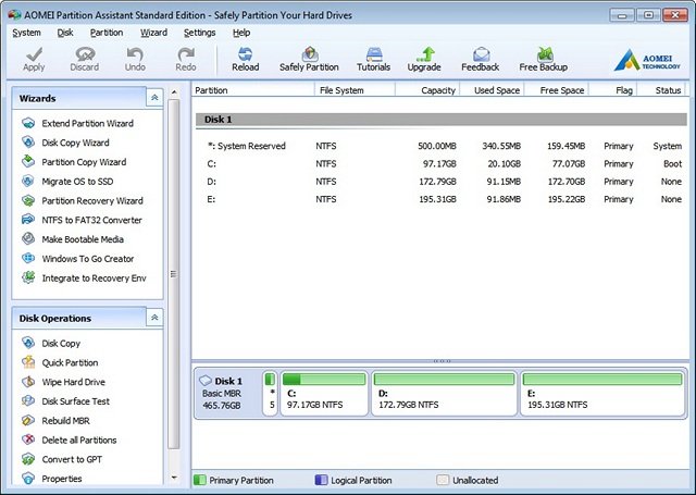 7 programas gratuitos para gestionar particiones en Windows 35 AOMEI KK