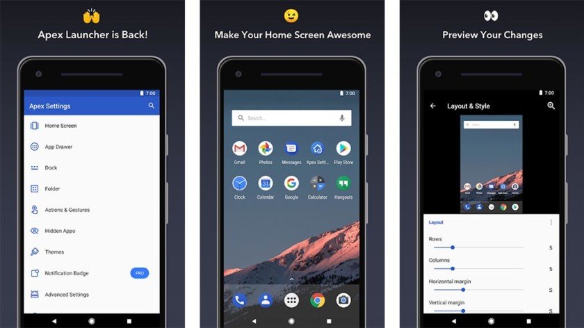 Apex Launcher screenshot 2018