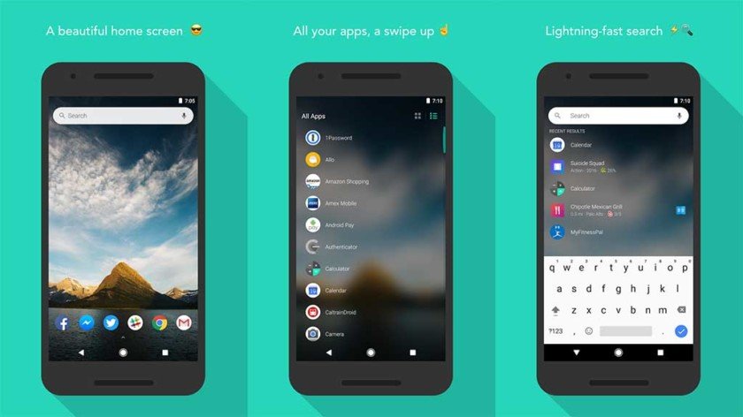 Evie Launcher screenshot 2017