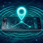 Mejores apps para rastrear celulares en 2026, ilustración con GPS y mapa