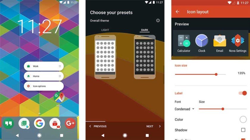 Nova Launcher screenshot 2017
