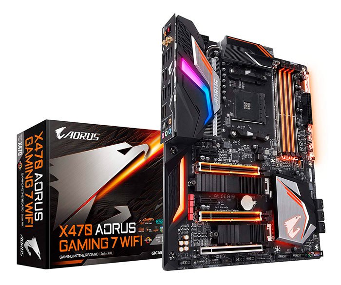 Las mejores placas madre 2019 (Intel & AMD) 43 GIGABYTE X470 AORUS Gaming 7 WIFI AMD Ryzen AM4