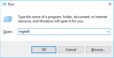 use regestry editor 1