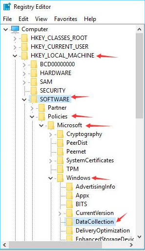 use regestry editor 2