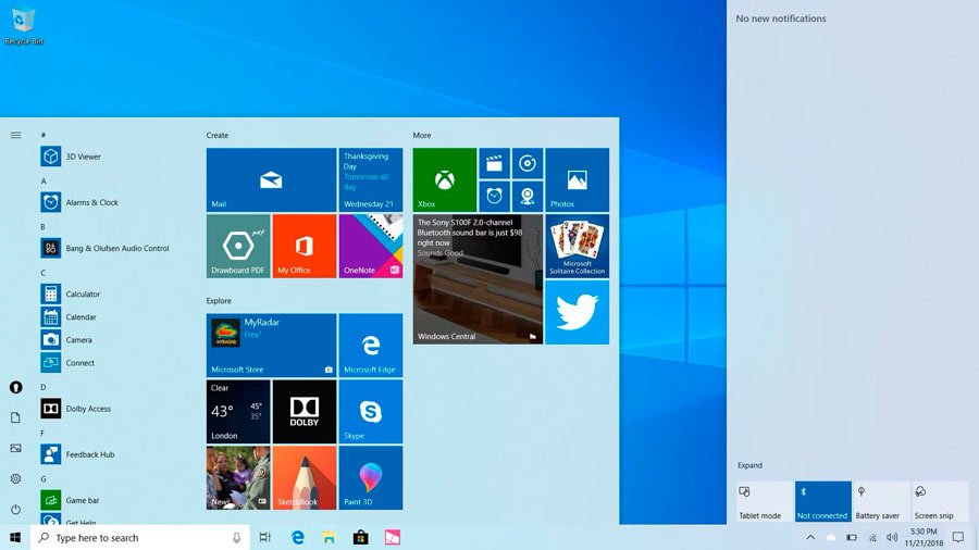 windows 10 light theme hero screenshot